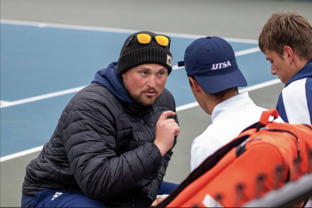 Sasha Gozun talking to his players